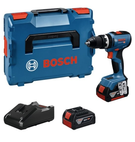 Bosch GSR 18V-65 Çift Akülü 5 Ah Vidalama Makinesi