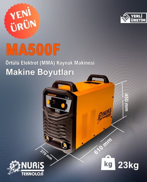 Nuriş MA500F 500 A İnverter Kaynak Makinesi