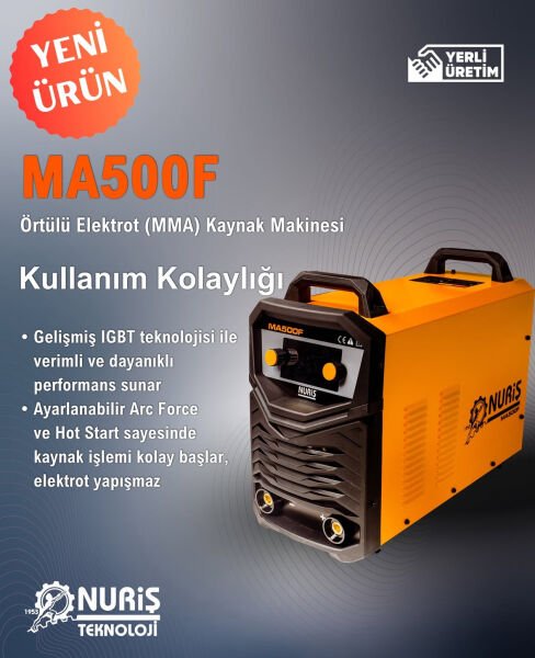 Nuriş MA500F 500 A İnverter Kaynak Makinesi