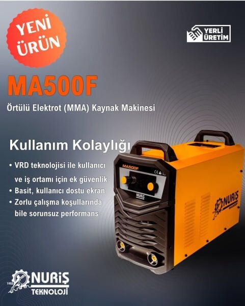 Nuriş MA500F 500 A İnverter Kaynak Makinesi