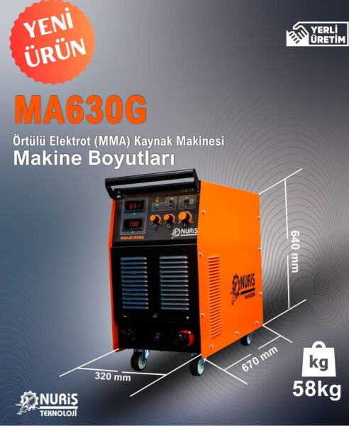 Nuriş MA630  G İnverter Kaynak Makinesi