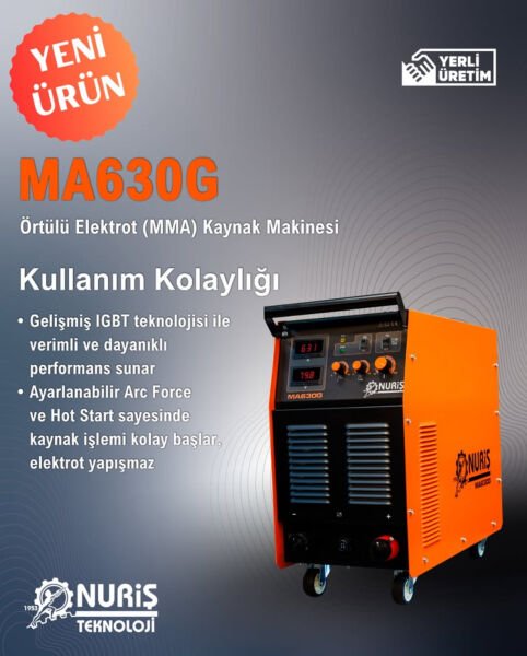 Nuriş MA630  G İnverter Kaynak Makinesi