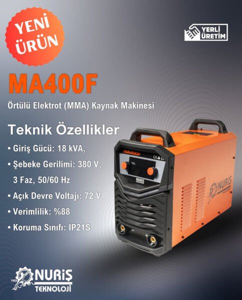 Nuriş MA400F 400 A İnverter Kaynak Makinesi
