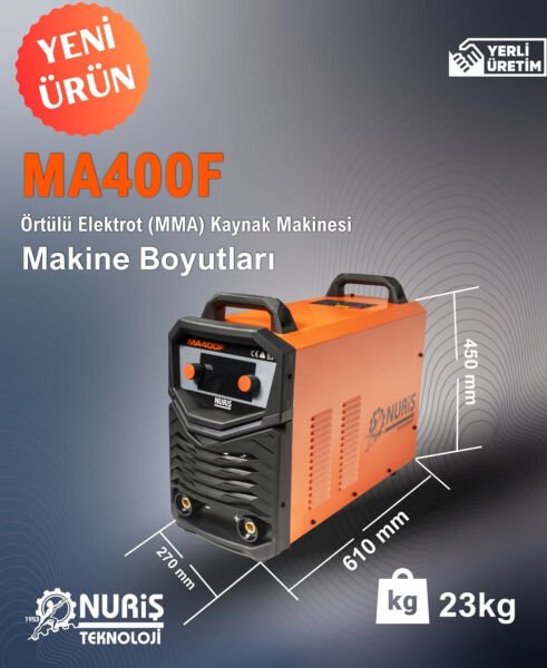 Nuriş MA400F 400 A İnverter Kaynak Makinesi