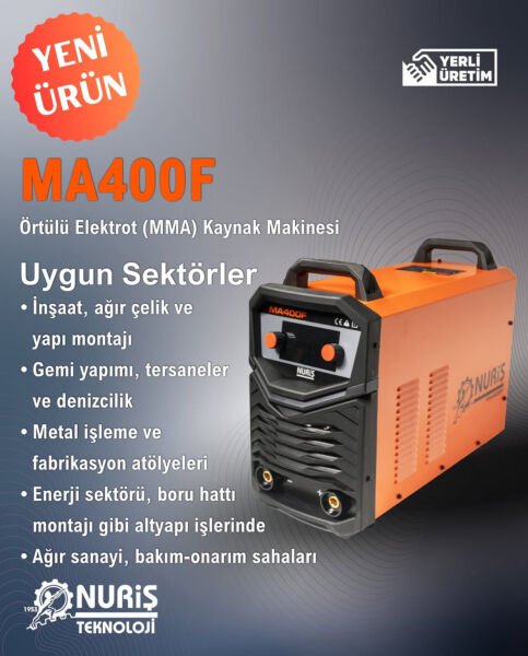 Nuriş MA400F 400 A İnverter Kaynak Makinesi