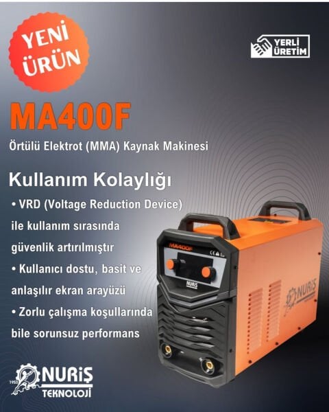 Nuriş MA400F 400 A İnverter Kaynak Makinesi