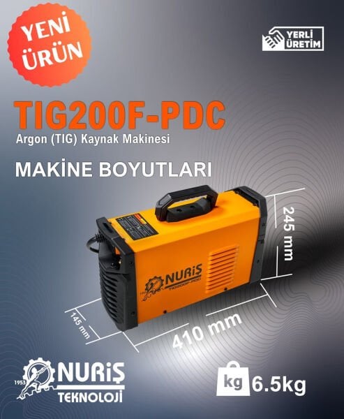 Nuriş Tig 200F PDC Argon Kaynak Makinası