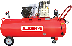 Cora 150 Yağlı Kompresör Kasnaklı 150 Lt