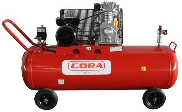 Cora 200 Yağlı Kompresör Kasnaklı 200 Lt
