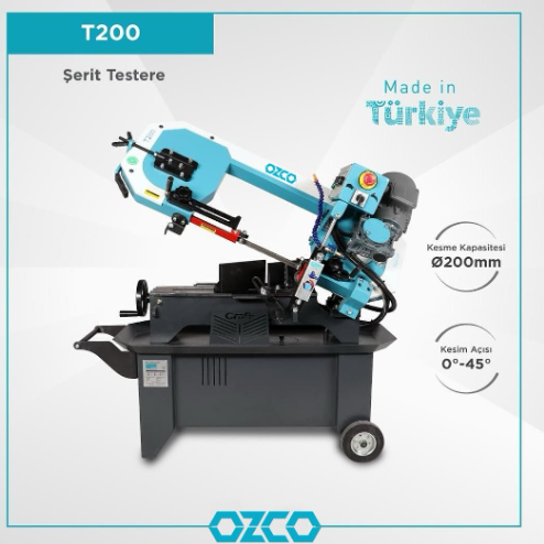 OZCO  T200 Şerit Testere Tezgahı