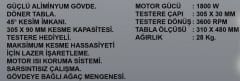Femi 1050 3D Kızaklı ve Tablalı Gönye Kesim Makinası 1800 W
