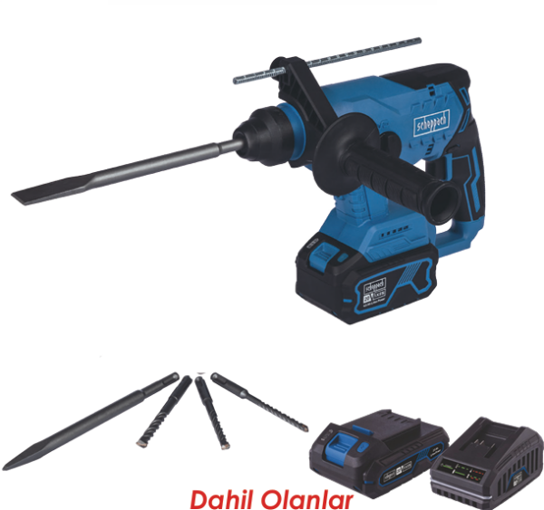 Scheppach  BC-RHD230  2*2Ah  Akülü Darbeli Matkap