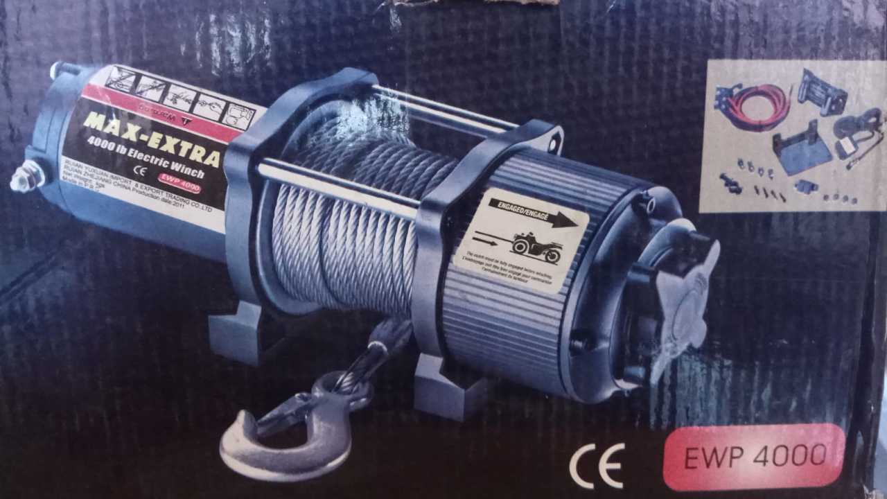 Max Extra 12 Volt ATV Jeep ve Tekne Vinci 4000 LB