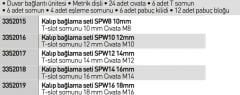 Optimum SPW Kalip Baglama Seti SPW16 (18mm M16)