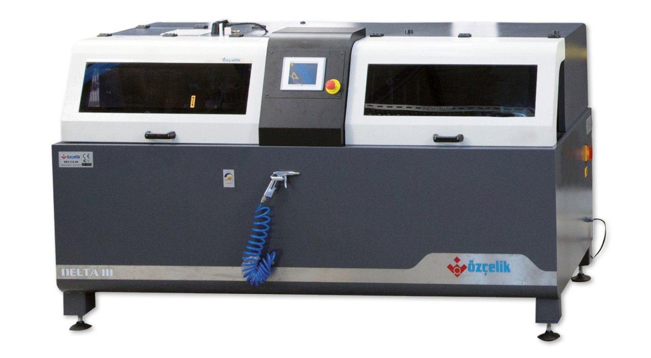 Özçelik Delta-III Otomatik Önden Çıkma Testereli Profil Dilimleme Makinesi Ø 450 mm