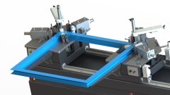 Özçelik Apex-II Otomatik Hidrolik Çift Kafa Alüminyum Köşe Presi