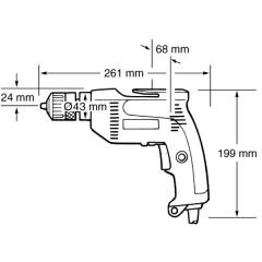 Makita 6408 Darbesiz Matkap (530 W)