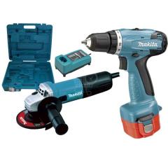 Makita DK 1124 Set (6281 Şarjlı Vidalama Ve Avuç Taşlama)