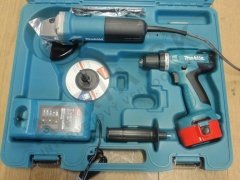 Makita DK 1124 Set (6281 Şarjlı Vidalama Ve Avuç Taşlama)