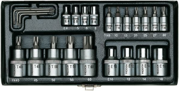 Proxxon 23102 Torx Lokma Anahtar Takımı 23 Parça (1/4'')