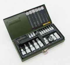 Proxxon 23102 Torx Lokma Anahtar Takımı 23 Parça (1/4'')