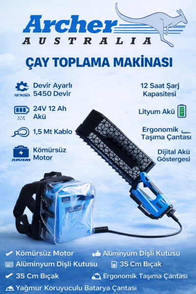 Archer Australian  35 cm Çay Toplama Makinesi