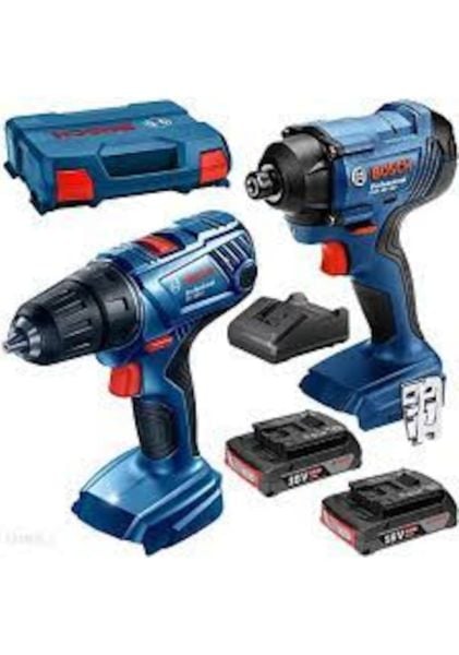 Bosch GSR 180-LI + GDR 18V-160 2x2.0 Ah Akülü Elektrikli El Aletleri Seti