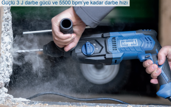 Scheppach DH2260 3J Elektrikli Kırıcı Delici Matkap (Hediyeli)