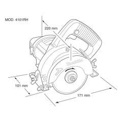 Makita 4101 RH El Tipi Beton Kesim Makinası