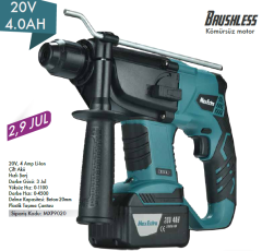 Max Extra MXP9020 Akülü Darbeli Kömürsüz Motor Matkap 20V 4A