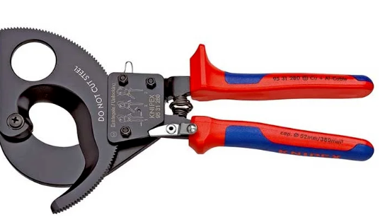 Knipex 95 31 280 Cırcır Mekanizmalı Kablo Makası