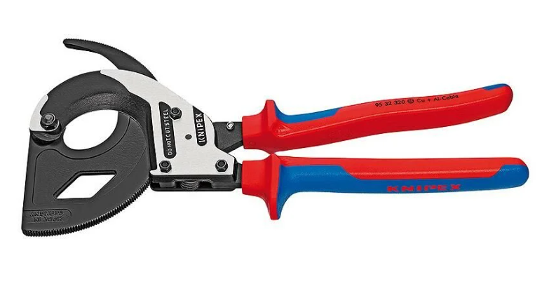 Knipex 95 32 320 Cırcır Mekanizmalı Kablo Makası