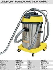 Power Wash CH603 Uc Motorlu Islak Kuru Süpürme Makinası