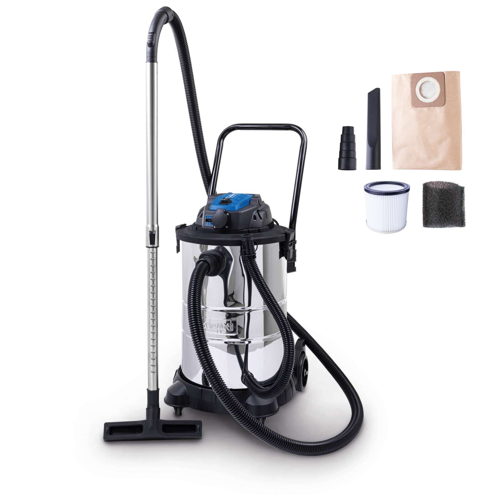 Scheppach VC50 Elektrikli Islak/Kuru Süpürge - 1400W