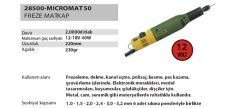 Proxxon 28500 MİKROMAT 50 Freze Matkap