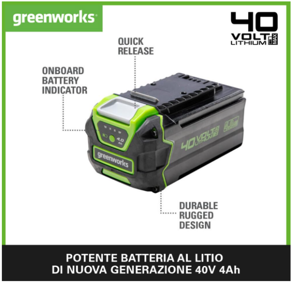Greenworks 40V Akü 4Ah