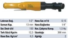 MTR 1/2'' Havalı Cırcır Kol UT 5054