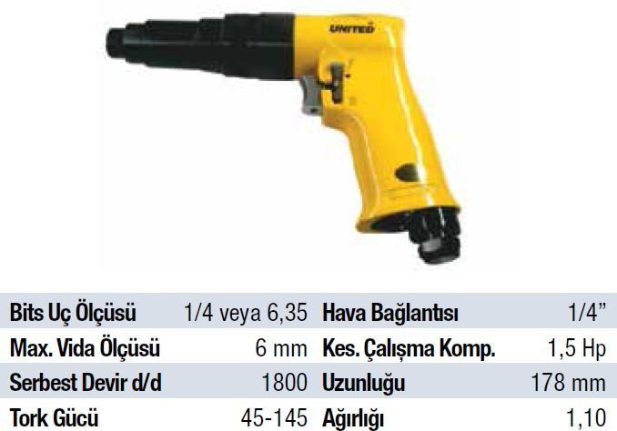 MTR Havalı Tornavida Ayarlı UT 4080