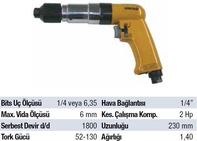 MTR Havalı Tornavida Ayarlı UT 4088