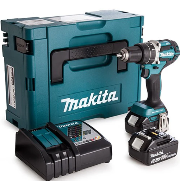 Makita DHP484RTJ 18 V Çift Akülü Darbeli Matkap
