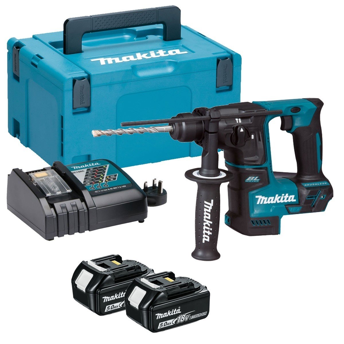 Makita DHR171RTJ 18V 5Ah Akülü Pnomatik (Sds-Plus) Delici