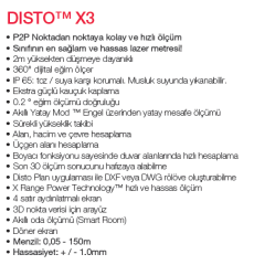Leica Disto DX3 Lazer Metre (150 Mt)