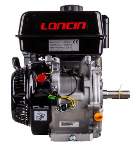 Loncin G270F-O EUR5 İpli 9 HP Yatay Milli Kamalı Benzinli Motor