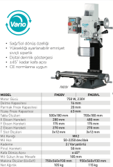 Craft & OZCO  FM20V Freze Makinası