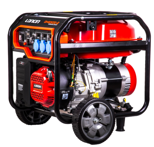Loncin GH6500-2 EUR5 İpli 7,5 kVA Monofaze Benzinli Jeneratör