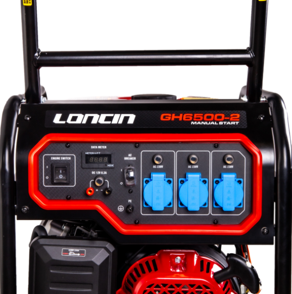Loncin GH6500-2 EUR5 İpli 7,5 kVA Monofaze Benzinli Jeneratör