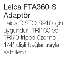 Leica FTA360-S ADAPTÖR S910