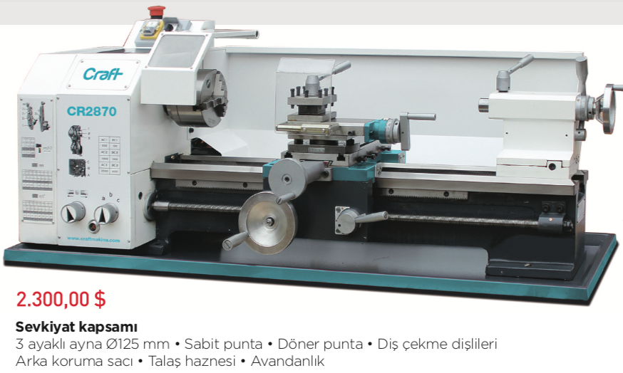 Craft & OZCO  CR2870 Torna Makinası