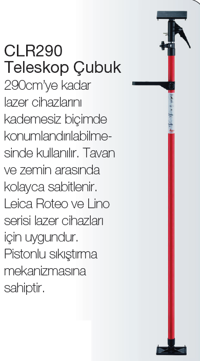 Leica CLR290 Teleskobik Çubuk