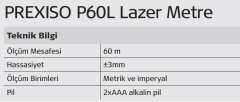 Prexiso P60 Lazer Metre (60 Metre)